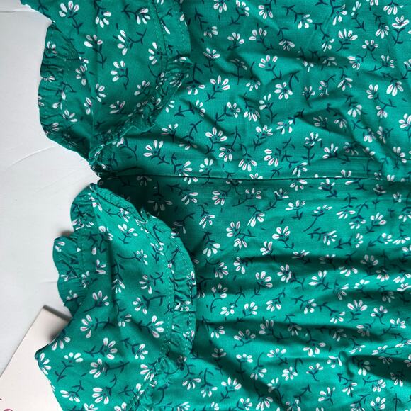 Louche Myfawny Green Ditsy Print Mini Dress - UK 16 - Picture 8 of 10